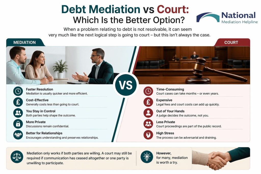 Debt Mediation vs Court: Which Is the Better Option Carlisle