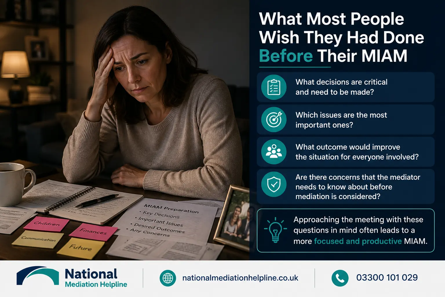 How to prepare for a miam in Carlisle What most people miss what should they have done before miam
