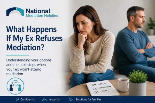 what if my ex refuses mediation Carlisle?